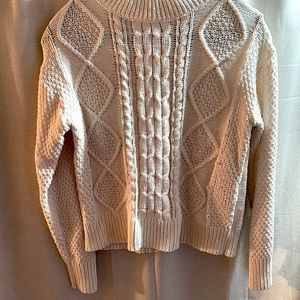 Off white sweater with unique detail